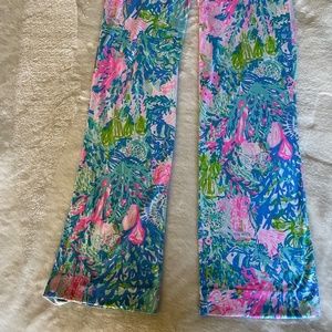LILLY PULITZER WOMENS LORENA BREEZY PALAZZO PANTS SIZE SMALL